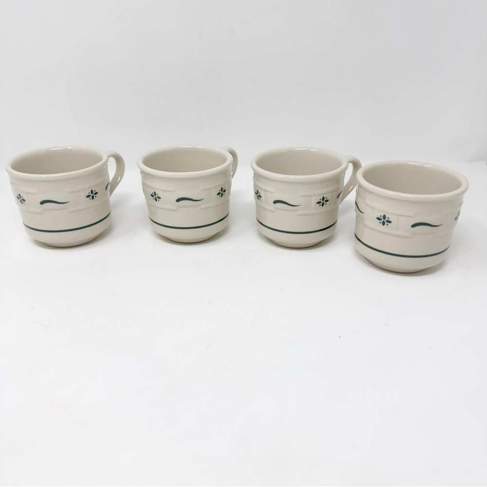 Longaberger Cups and Saucers Heritage Green - Picture 5 of 7